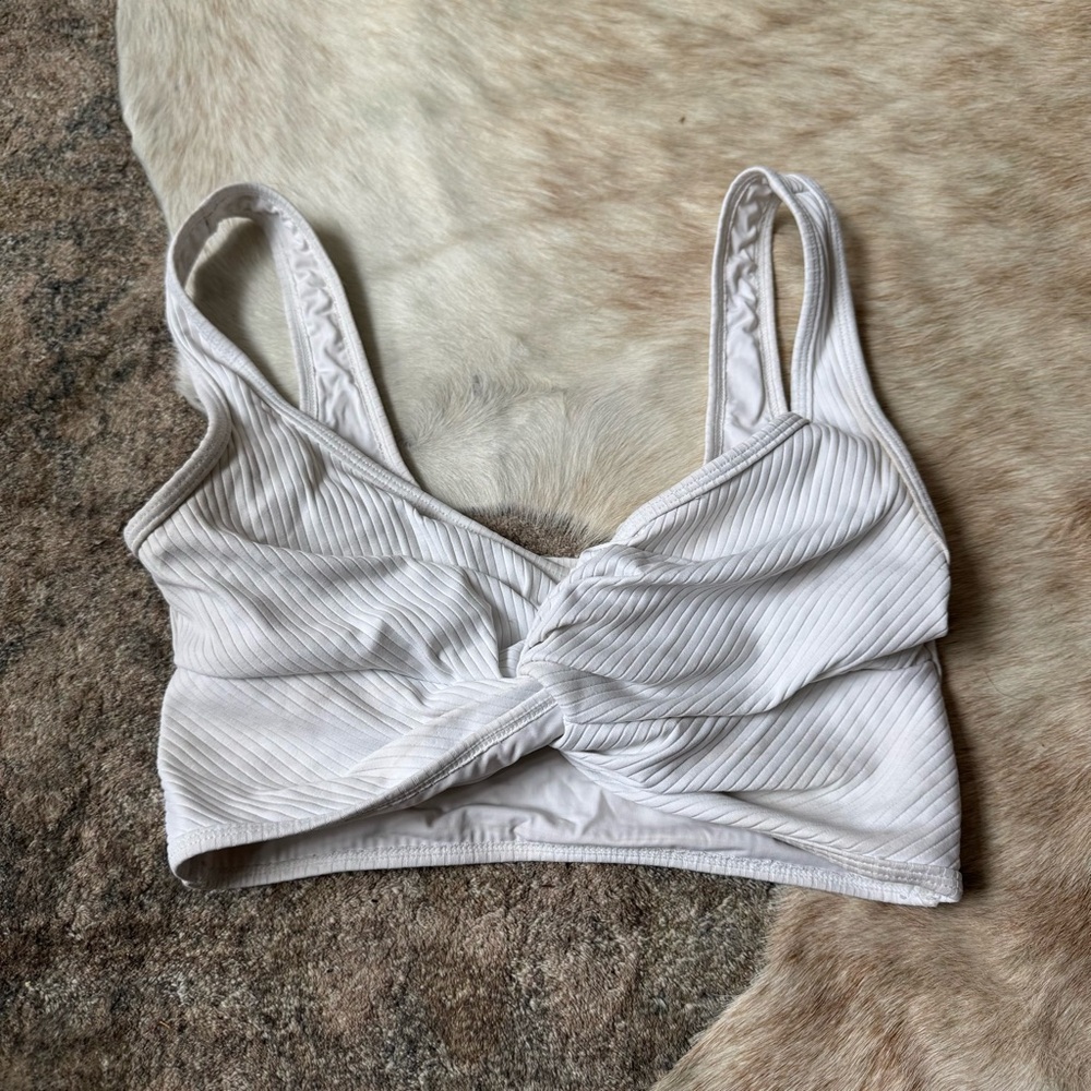 Beach Bunny White Bikini Top